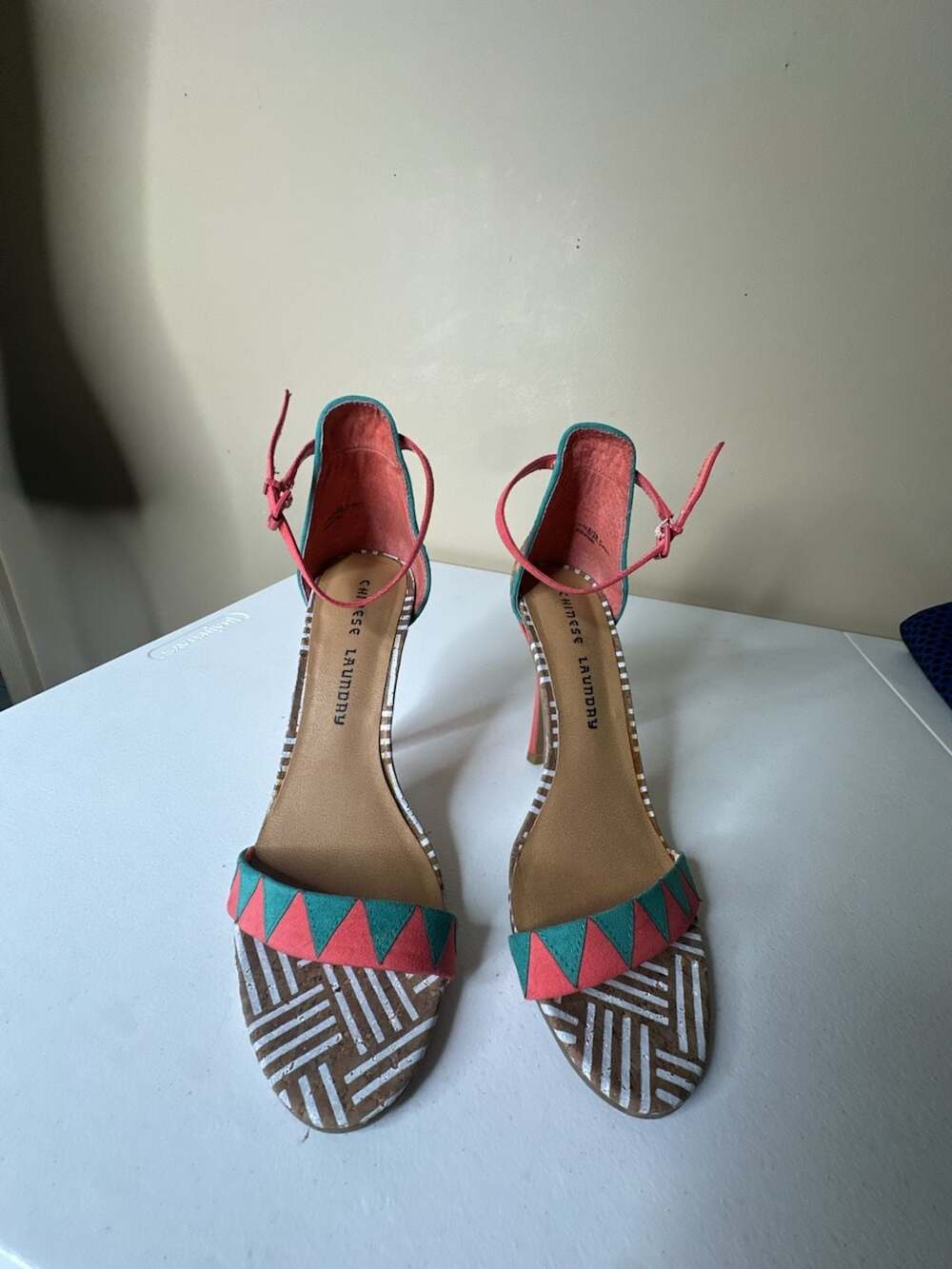 Chinese Laundry La Paz Heels Size 8 Multicolor Stiletto Sandals